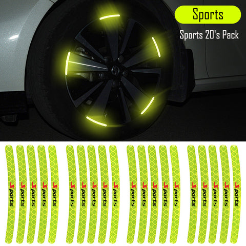 Irvingwad Cars, Electric Vehicles, Bikes, Cool Wheels, Reflective Strips (40 Pieces)