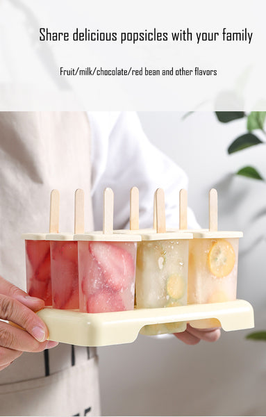 Irvingwad Ice-cream Mold Home-made Ice Lolly Diy Ice Cream Frozen Ice Cube Box Homemade Ice Box